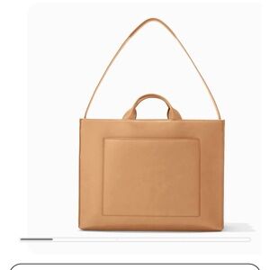 Tan Leather Tote Bag